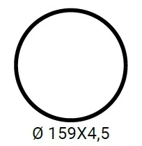 AURR159 - Kulatý adaptér ⌀159x4,5mm pro URAL-CM průměru 92mm