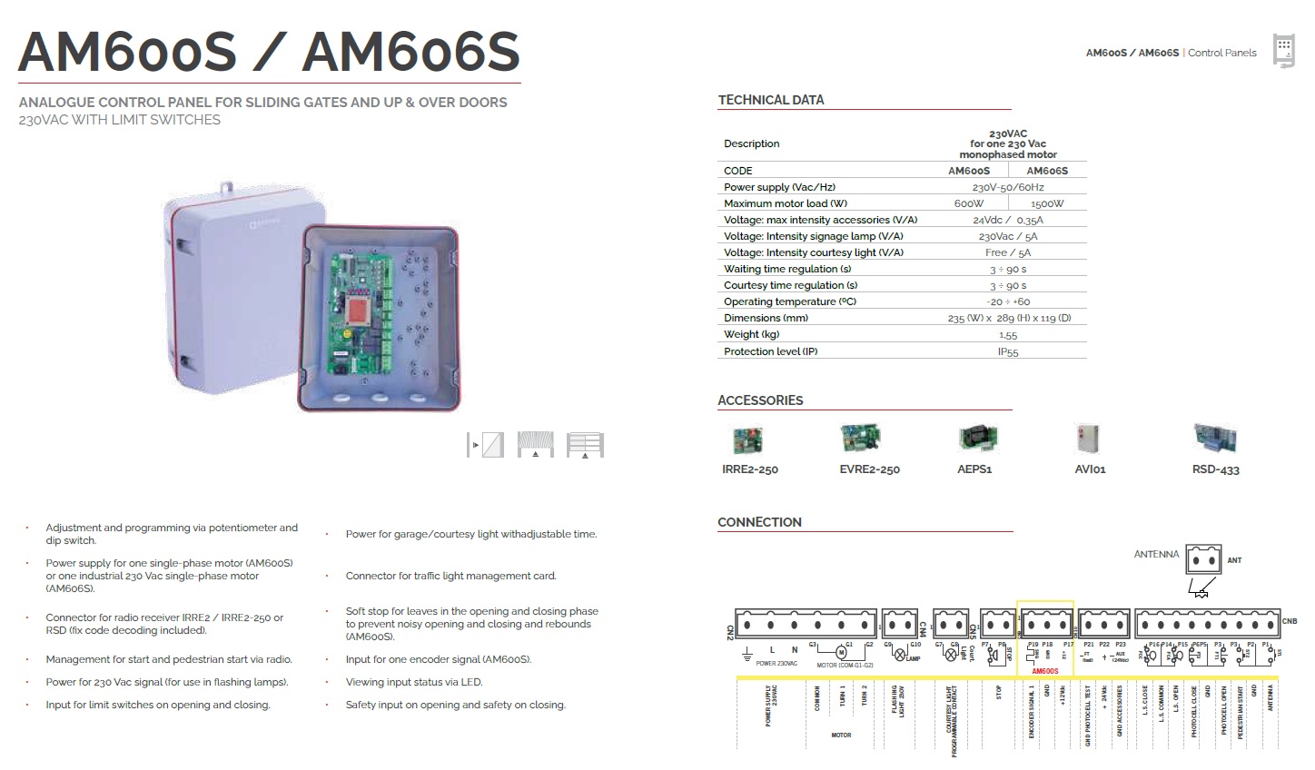 AM606S002 - Řídící jednotka pro 1 pohon, vhodná pro pohon STAR