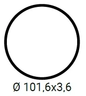 AURR100 - Kulatý adaptér ⌀101.6x3,6mm pro URAL průměru 59mm