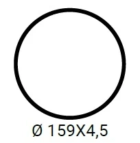 AURR159 - Kulatý adaptér ⌀159x4,5mm pro URAL-CM průměru 92mm