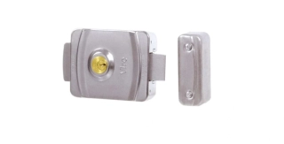 66-LV9083009 - Elektrický zámek pro křídlové brány s vložkou